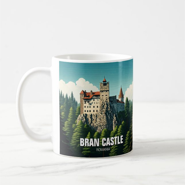 Caneca De Café Bran Castle Romênia (Esquerda)