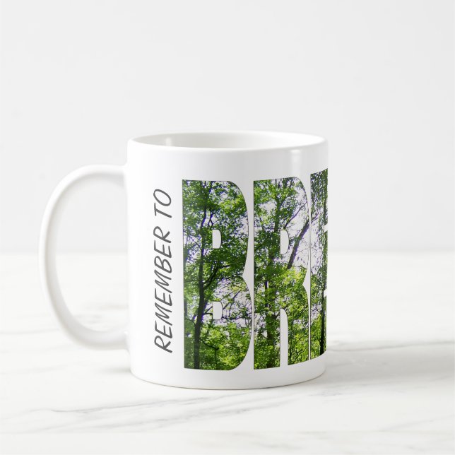 Caneca de café branca clássica "Lembre-se de RESPI (Esquerda)
