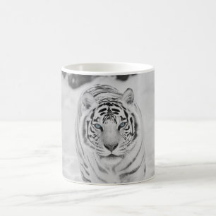 Caneca de café branca do tigre