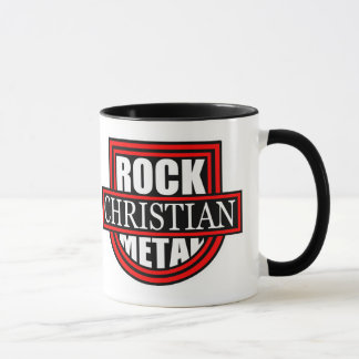 Caneca de Café Branca/Preta de Rock/Metal Cristão