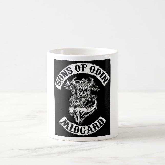 Caneca de café branco clássica de Viking (Centro)