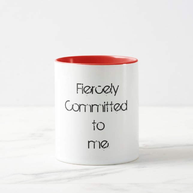 CANECA DE CAFÉ BRANCO COM ROTULAÇÃO & VERMELHO (Centro)