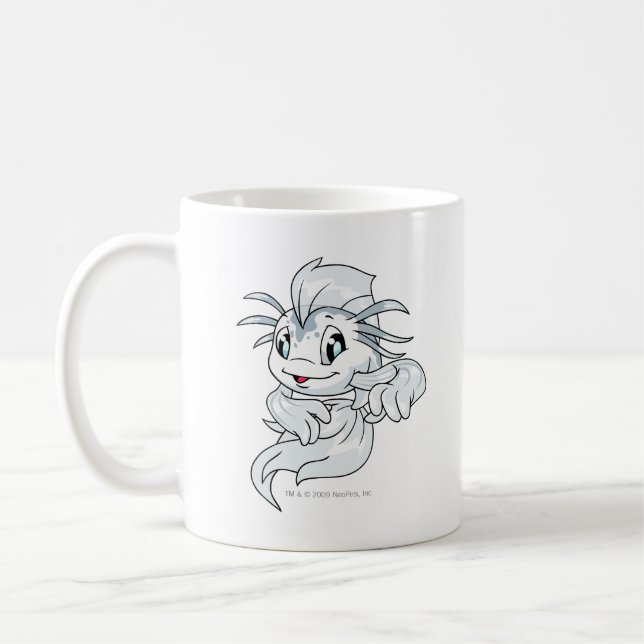 Caneca De Café Branco de Koi (Esquerda)