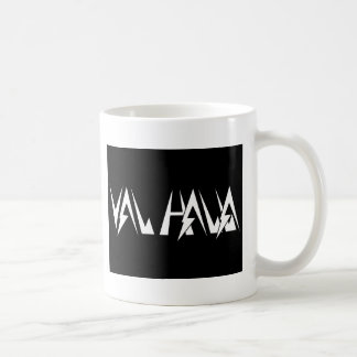 Caneca De Café Branco do logotipo da PIA BATISMAL de Val Halla no