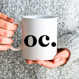 Caneca De Café Branco preto preto mínimo e branco clássico e eleg