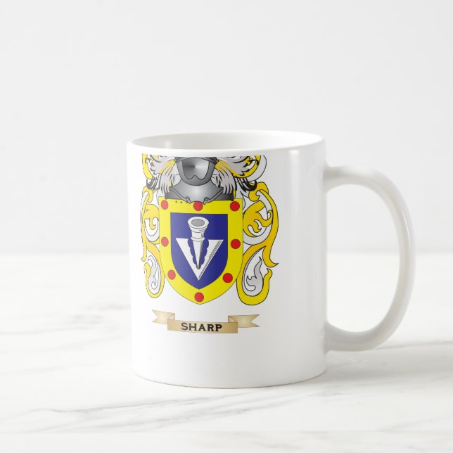 Caneca De Café Brasão afiada (crista da família) (Direita)