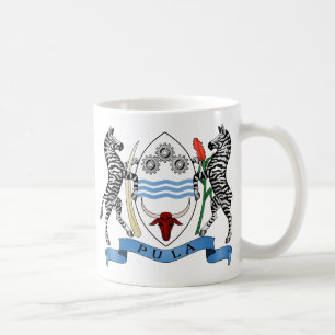 Caneca De Café Brasão BW de Botswana