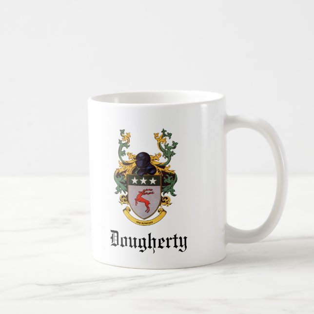 Caneca De Café Brasão customizável de Dougherty (Direita)