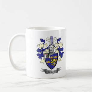 Caneca De Café Brasão da crista da família de Greer