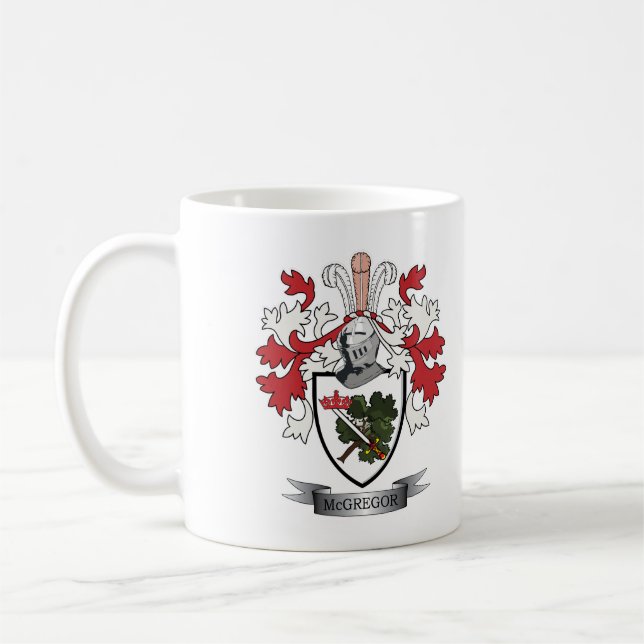 Caneca De Café Brasão da crista da família de McGregor (Esquerda)