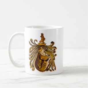 Caneca De Café Brasão da Escorpião do vintage