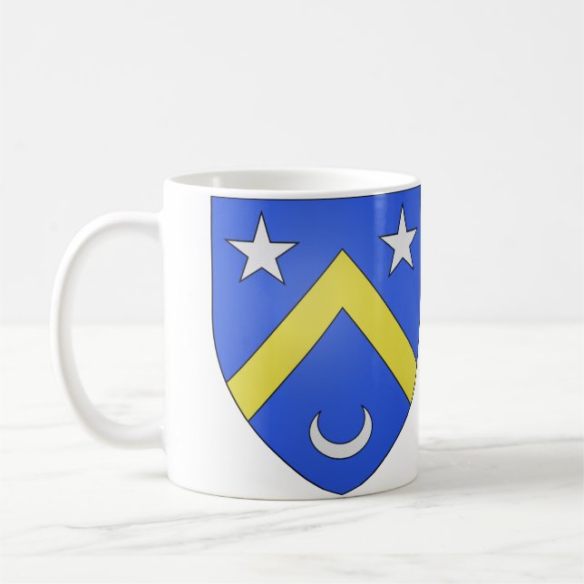 Caneca De Café Brasão Da Família Babinet (Esquerda)