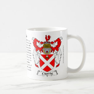 Caneca De Café Brasão da família de Currie
