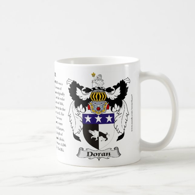 Caneca De Café Brasão da família de Doran (Direita)