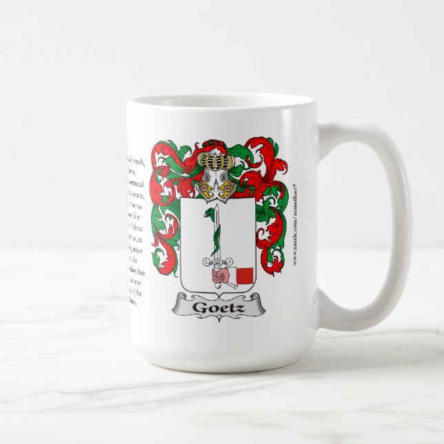 Caneca De Café Brasão da família de Goetz (Direita)