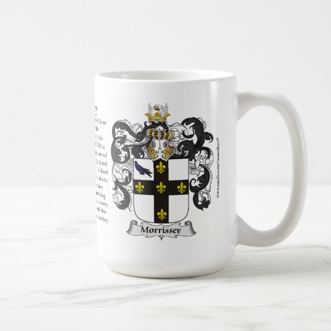 Caneca De Café Brasão da família de Morrissey (Direita)