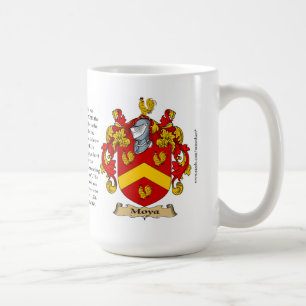 Caneca De Café Brasão da família de Moya