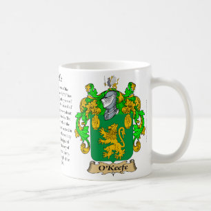 Caneca De Café Brasão da família de O'Keefe
