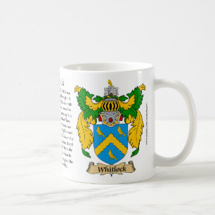 Caneca De Café Brasão da família de Whitlock