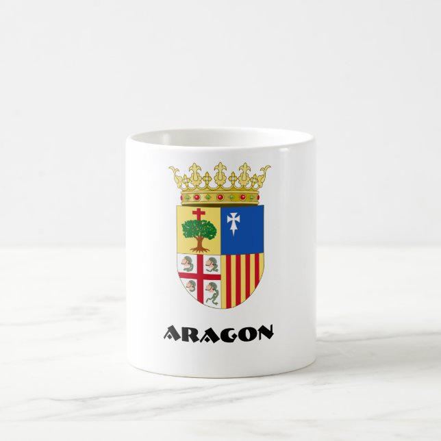 Caneca De Café Brasão de Aragon (espanha) (Centro)