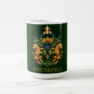 Caneca De Café Brasão de Armas da Família Holandesa Westerfield.
