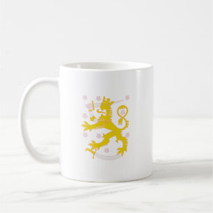 Caneca De Café Brasão de armas da Finlândia