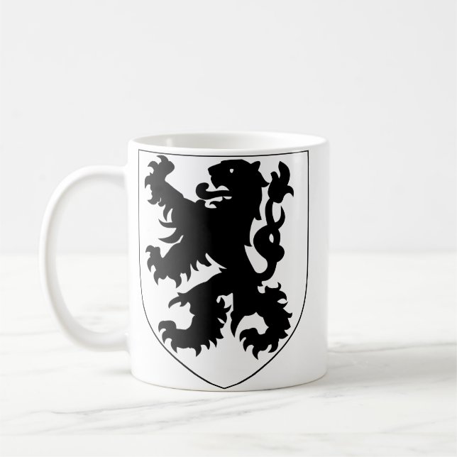 Caneca De Café Brasão de Armas da Flandres (Esquerda)