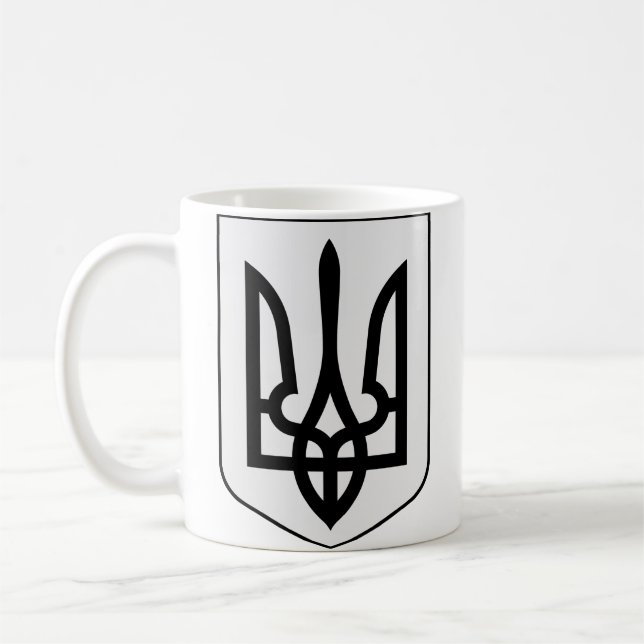 Caneca De Café Brasão de armas da Ucrânia (Esquerda)