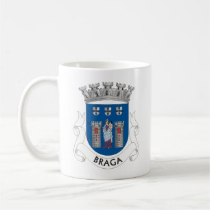 Caneca De Café Brasão de Armas de Braga, Portugal