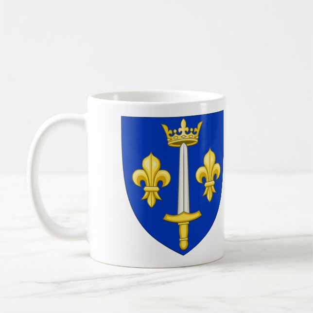 Caneca De Café Brasão de Armas de Domrémy La Pucelle (Esquerda)