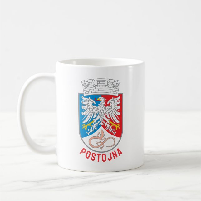 Caneca De Café Brasão de Armas de Postojna, Eslovênia (Esquerda)