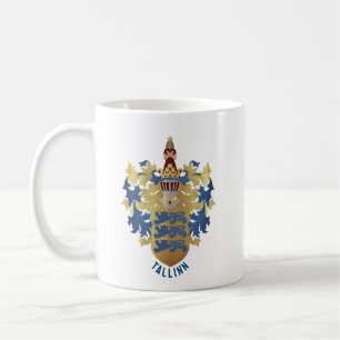 Caneca De Café Brasão de Armas de Tallinn - ESTÔNIA