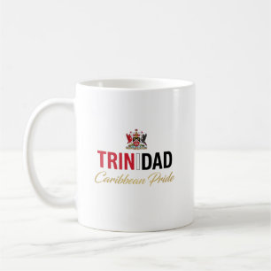 Caneca De Café Brasão de Armas de Trinidad Orgulho Diário