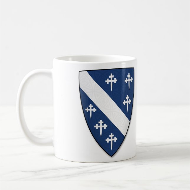 Caneca De Café Brasão de Armas do Clã Cheyne da Escócia (Esquerda)
