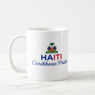 Caneca De Café Brasão de Armas do Haiti   Orgulho Diário