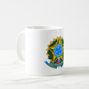 Caneca De Café brasão de armas do país brasil símbolo emblema est