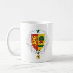 Caneca De Café brasão de armas do país senegal símbolo emblema ba