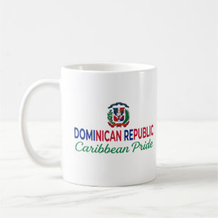 Caneca De Café Brasão de Armas Dominicano   Orgulho Diário