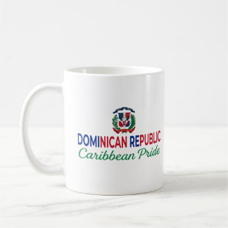 Caneca De Café Brasão de Armas Dominicano | Orgulho Diário