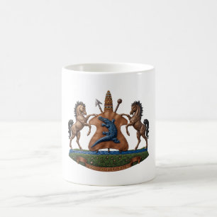 Caneca De Café brasão de armas Lesoto bandeira país símbolo herál