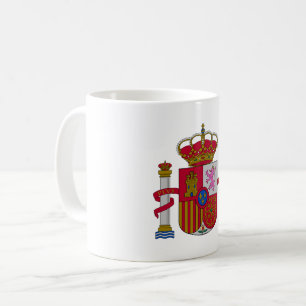 Caneca De Café Brasão de armas símbolo emblema bandeira da Espanh