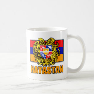 Caneca De Café Brasão de Arménia Hayastan