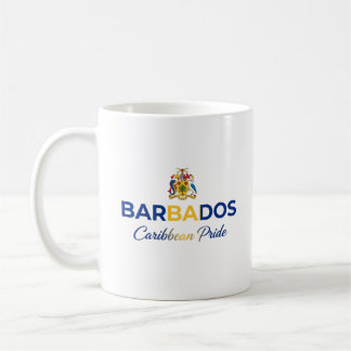 Caneca De Café Brasão de Barbados | Orgulho Diário