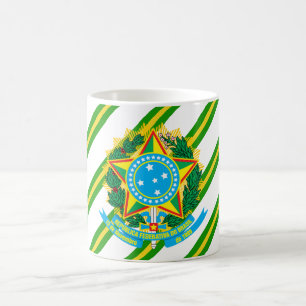 Caneca De Café Brasão de Brasil