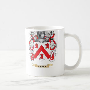 Caneca De Café Brasão de Casey (crista da família)