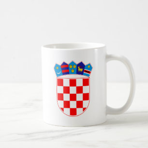 Caneca De Café Brasão de Croatia, emblema croata, Hrvatska