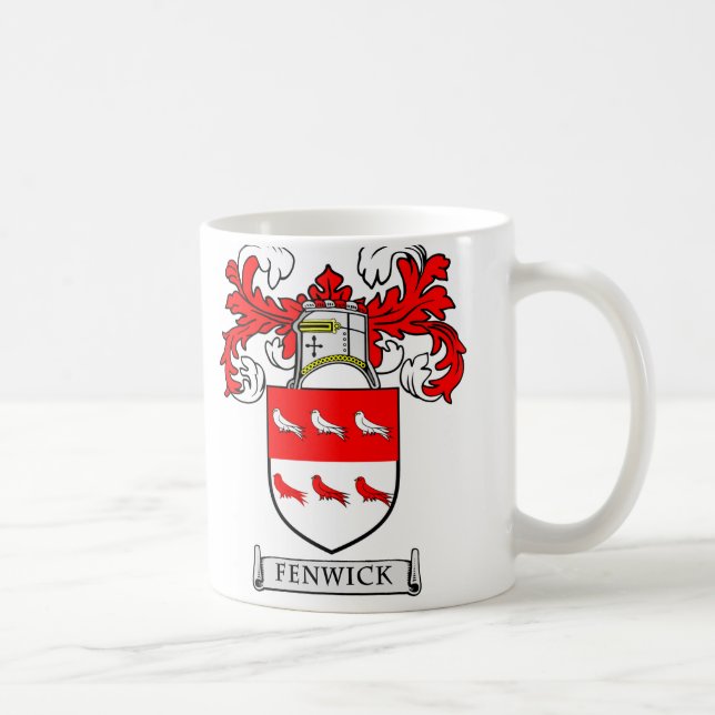 Caneca De Café Brasão de FENWICK (Direita)