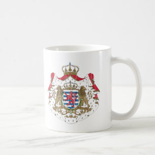 Caneca De Café Brasão de Luxembourg
