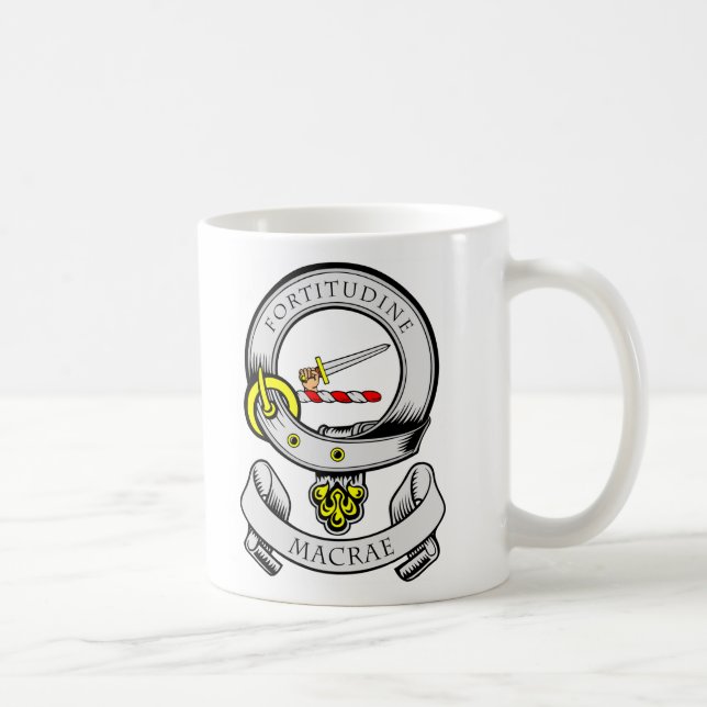 Caneca De Café Brasão de MACRAE (Direita)