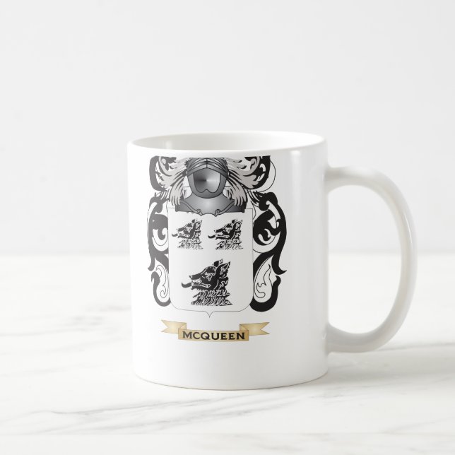 Caneca De Café Brasão de McQueen (crista da família) (Direita)